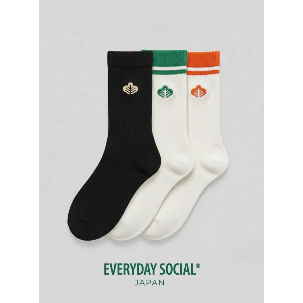 EVERYDAY SOCIAL® Classic Crew Socks 專業匹克球中筒襪 匹克球拍